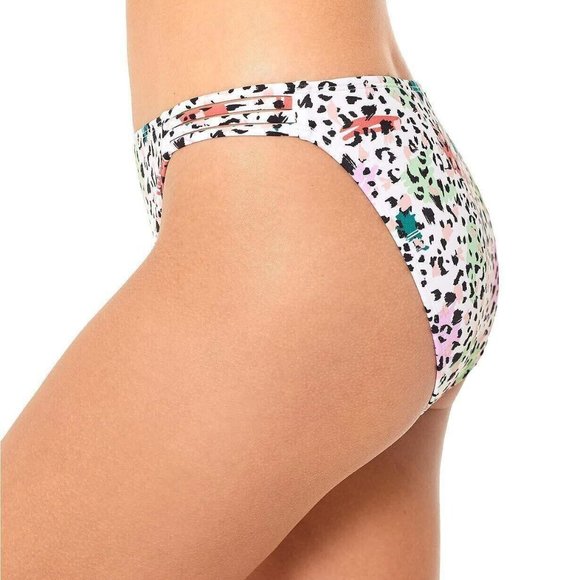 Salt + Cove Women's Juniors' Waiting Fur Tonight Strappy-Side Bikini Size XS - Picture 3 of 3